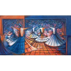 Muhammad Yousuf, 24 x 42 Inch, Acrylic on Canvas, Figurative Painting, AC-MYSF-039
